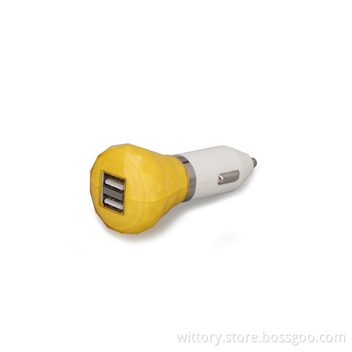 Crystal design smart car charger